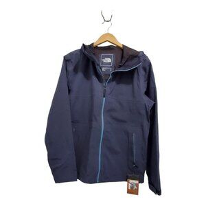 The North Face Soft Shell Hoody Men's Large Full Zip Jacket Blue Gray